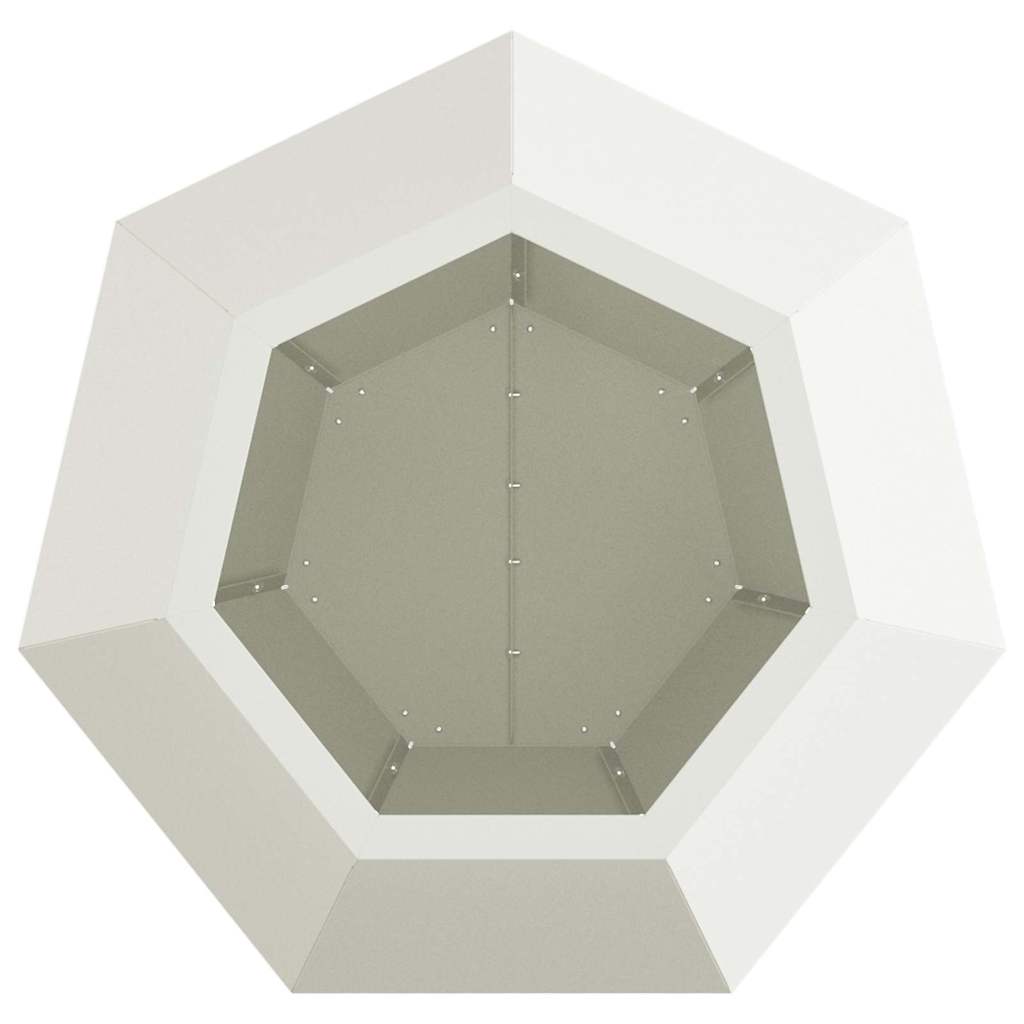 Jardinera Blanco 50 X 50 X 40 Cm Acero_5