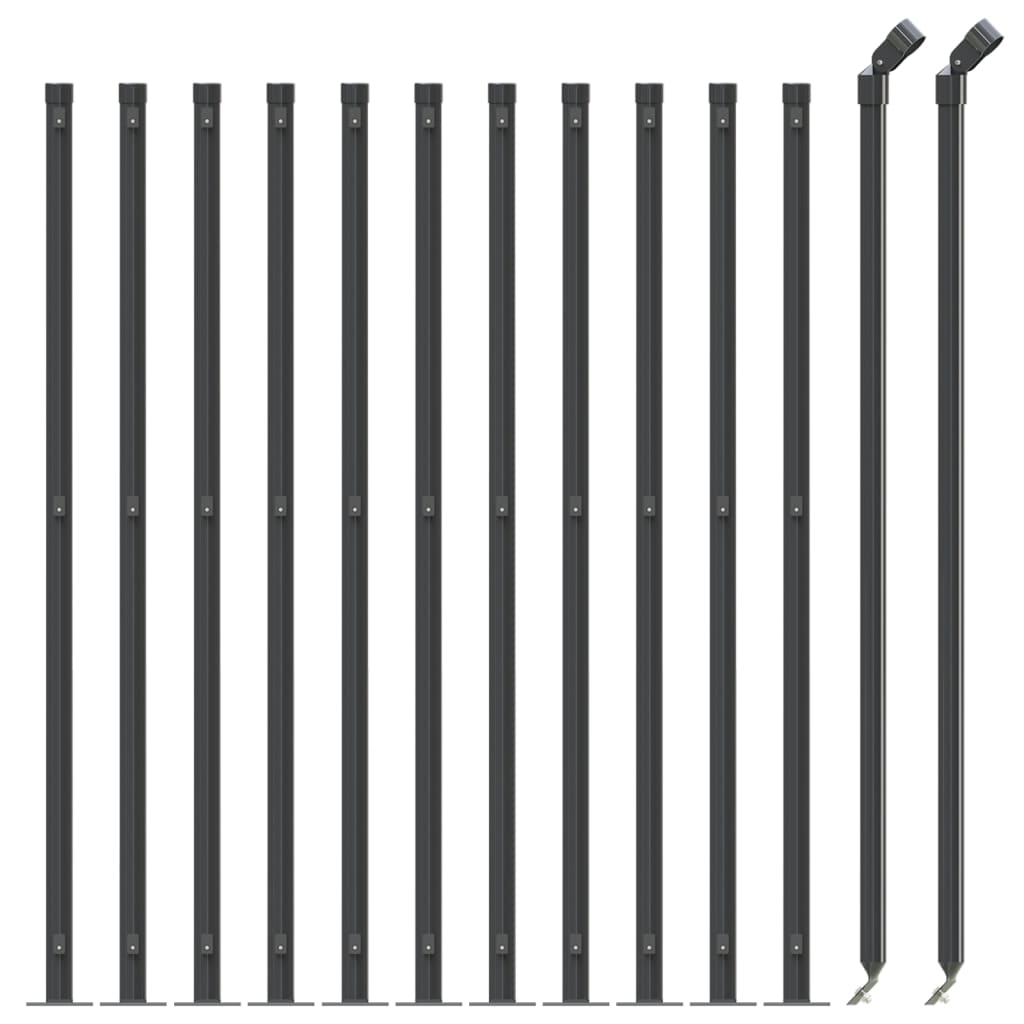 Cerca De Alambre Con Brida Gris Antracita 1,1x25 M / Vetonek_3