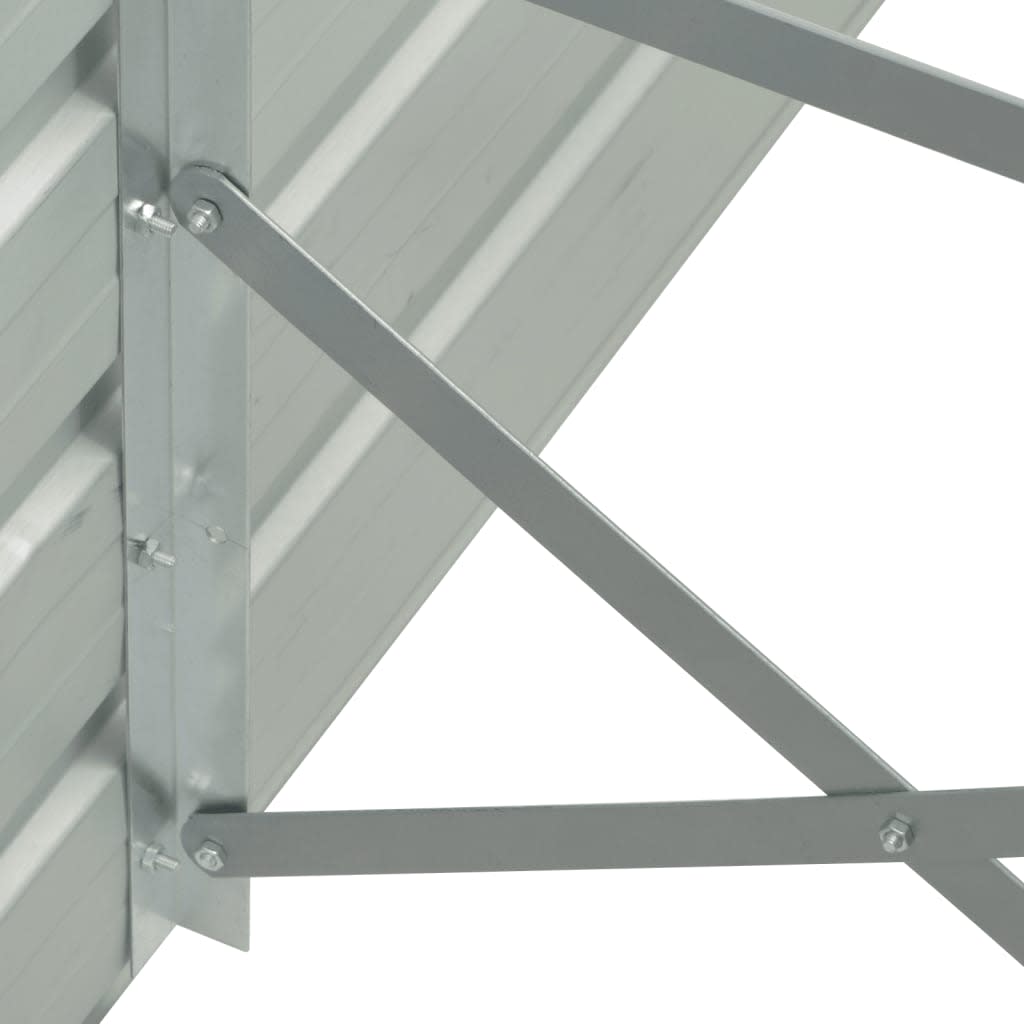 Arriate De Acero Galvanizado Marrón 400x80x45 Cm_4