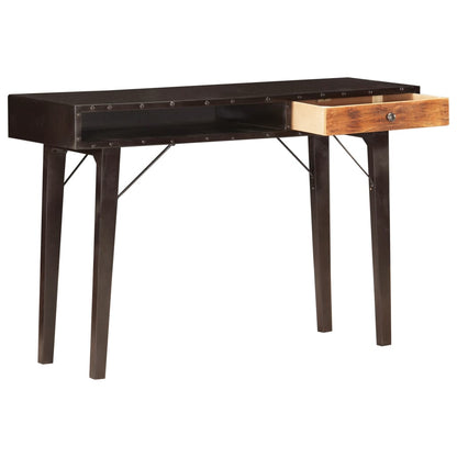 Mesa Consola De Madera Maciza Reciclada 118x35x76 Cm_1