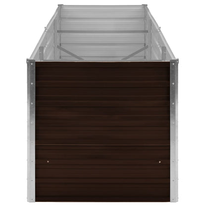Arriate De Acero Galvanizado Marrón 240x80x77 Cm_4