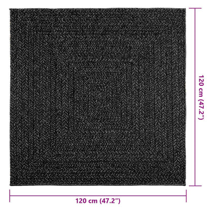Vidaxl Alfombra Zizur Apariencia Yute Interior Exterior Antracita_2