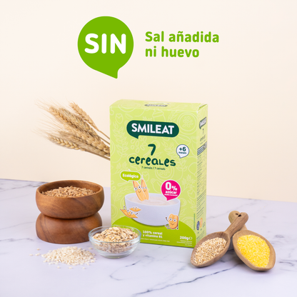 Papilla de 7 Cereales Eco Smileat 200 g