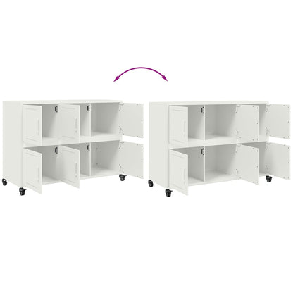 Aparador De Acero Laminado En Frío Blanco 100,5x39x72 Cm / Vetonek_4