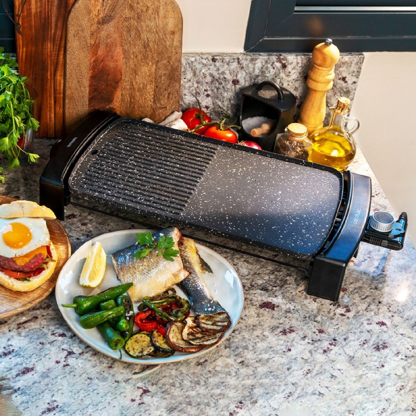Cecotec Plancha Eléctrica Plancha Eléctrica Tasty&grill 2500 Rockwater Mixgrill_2