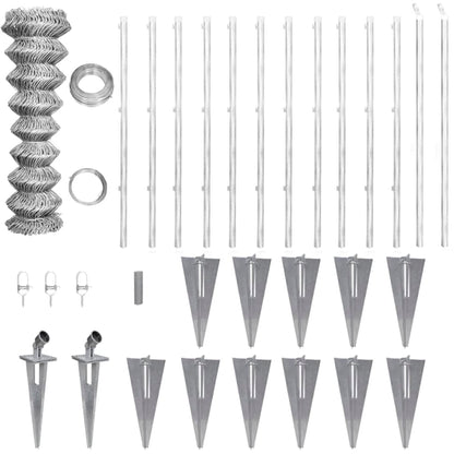 Valla Metálica Con Estacas Y Postes Acero Galvanizado 25x1 M / Vetonek_4
