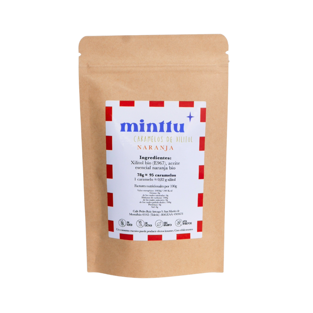 Caramelos De Xilitol Sin Azucár · Pack Mensual – 3 X Naranja Grande_1