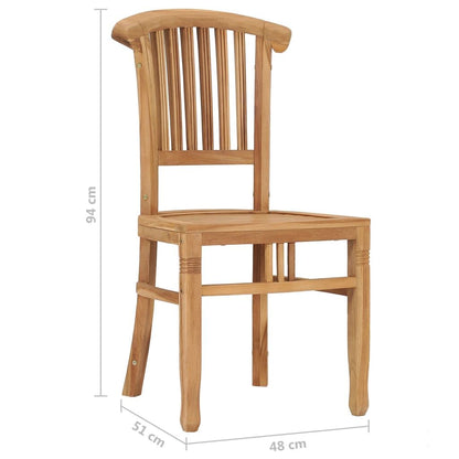 Vidaxl Conjunto De Comedor Para Jardín 5 Piezas Madera Maciza De Teca_2