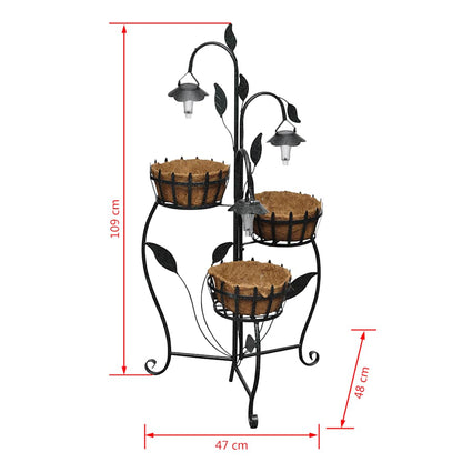 Cesta Para Plantas Con Luces Led_5