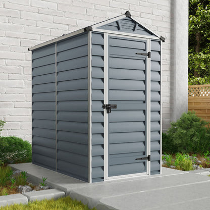 Telheiro de jardim Canopia Skylight Policarbonato 176x120x203 cm Cinza