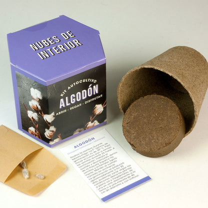 Kit Autocultivo Algodón | Cultiva Tu Propia Planta De Algodón En Casa | Regalo Original Y Decorativo_1