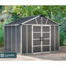 Galpão de jardim Yukon 271x332x252 cm com cobertura da Palram