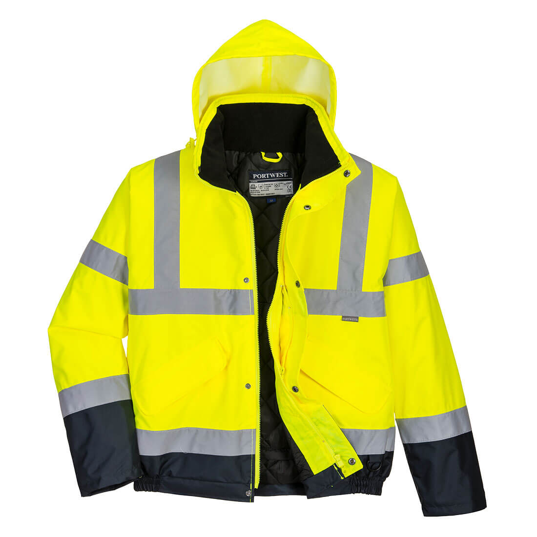 Cazadora Contrast Winter De Alta Visibilidad - Impermeable Y Cálida / M / Amarillo-marino_1