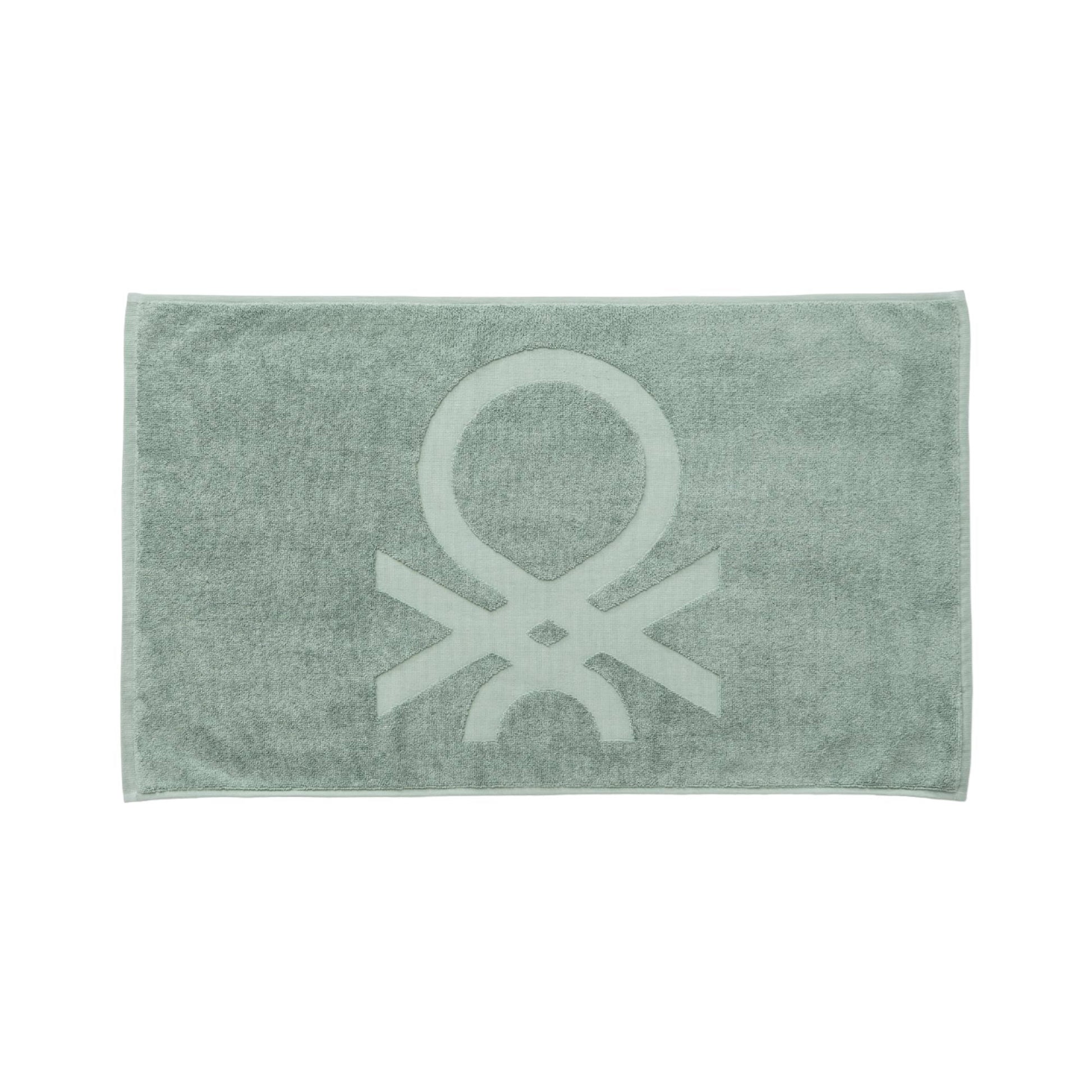 Alfombra De Baño 50x80cm 1000gsm 100% Algodon C/ Logo Bordado Verde Core Benetton_0