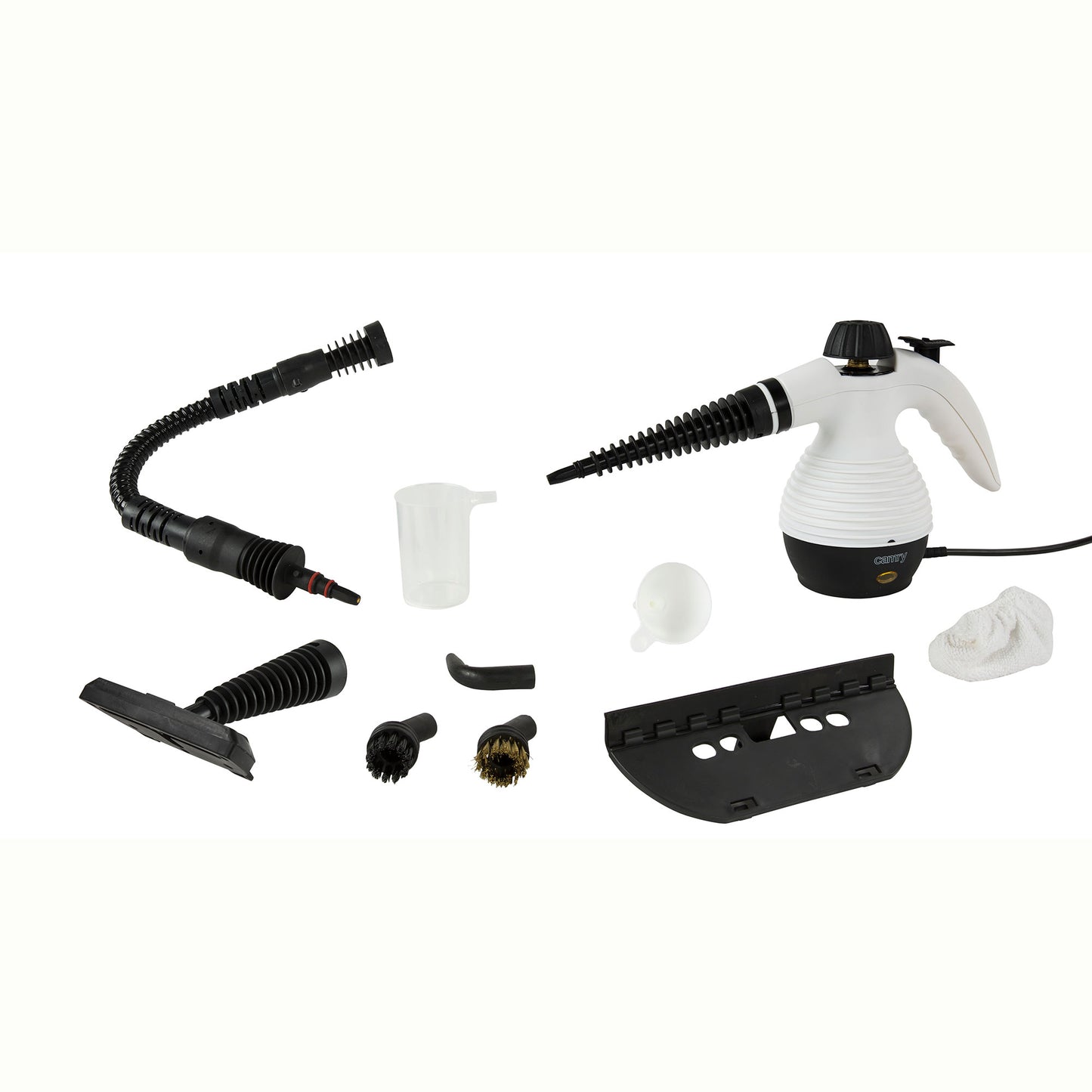 Vaporeta Limpiador Vapor A Presión 3,5 Bar, Desinfección Portátil Depósito 350ml, 10 Accesorios Camry Cr7021, Blanco/negro_1