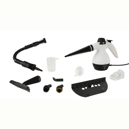 Vaporeta Limpiador Vapor A Presión 3,5 Bar, Desinfección Portátil Depósito 350ml, 10 Accesorios Camry Cr7021, Blanco/negro_1