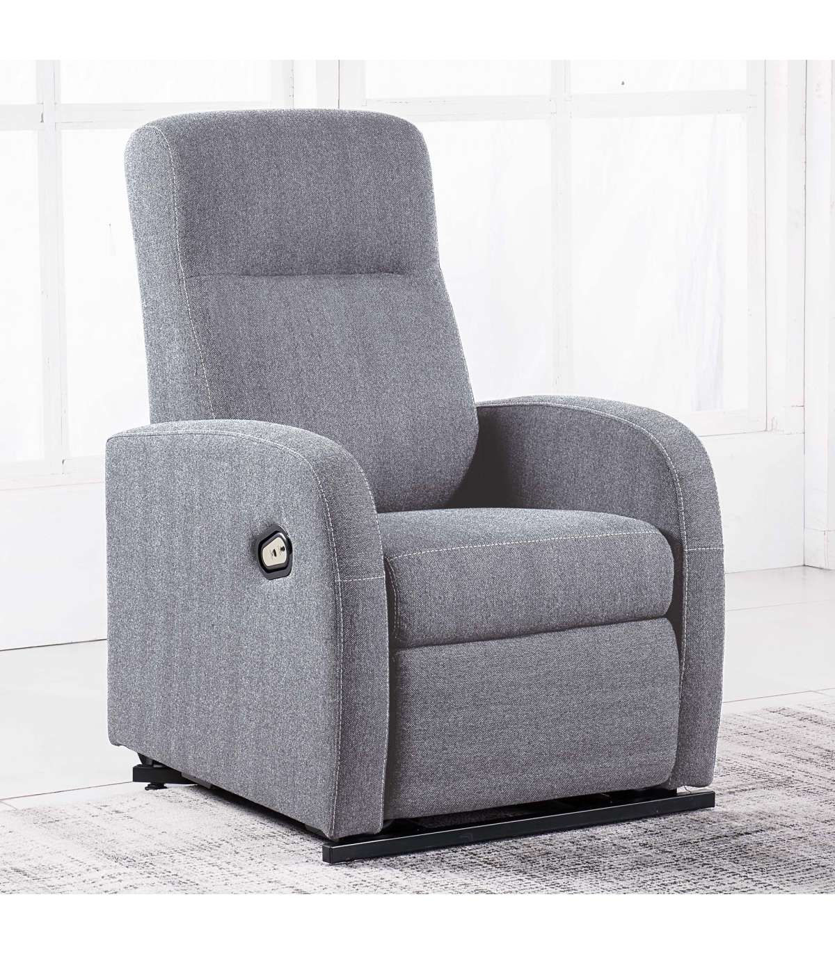 Sillón Relax Trade Reclinable Con Función Levantapersonas Trade Tapizado En Gris Perla, 70 Cm(ancho) 105 Cm(altura) 77 Cm(fondo)_0