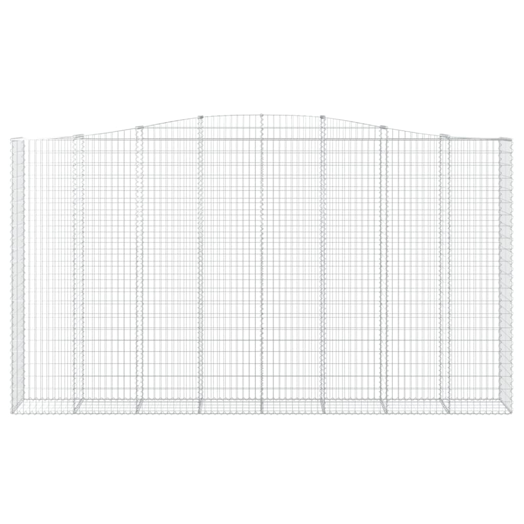 Cestas De Gaviones 8 Uds Forma De Arco Hierro 400x50x220/240 Cm_3