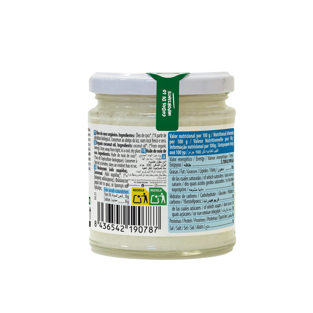 Óleo de coco biológico, NaturGreen 200 g