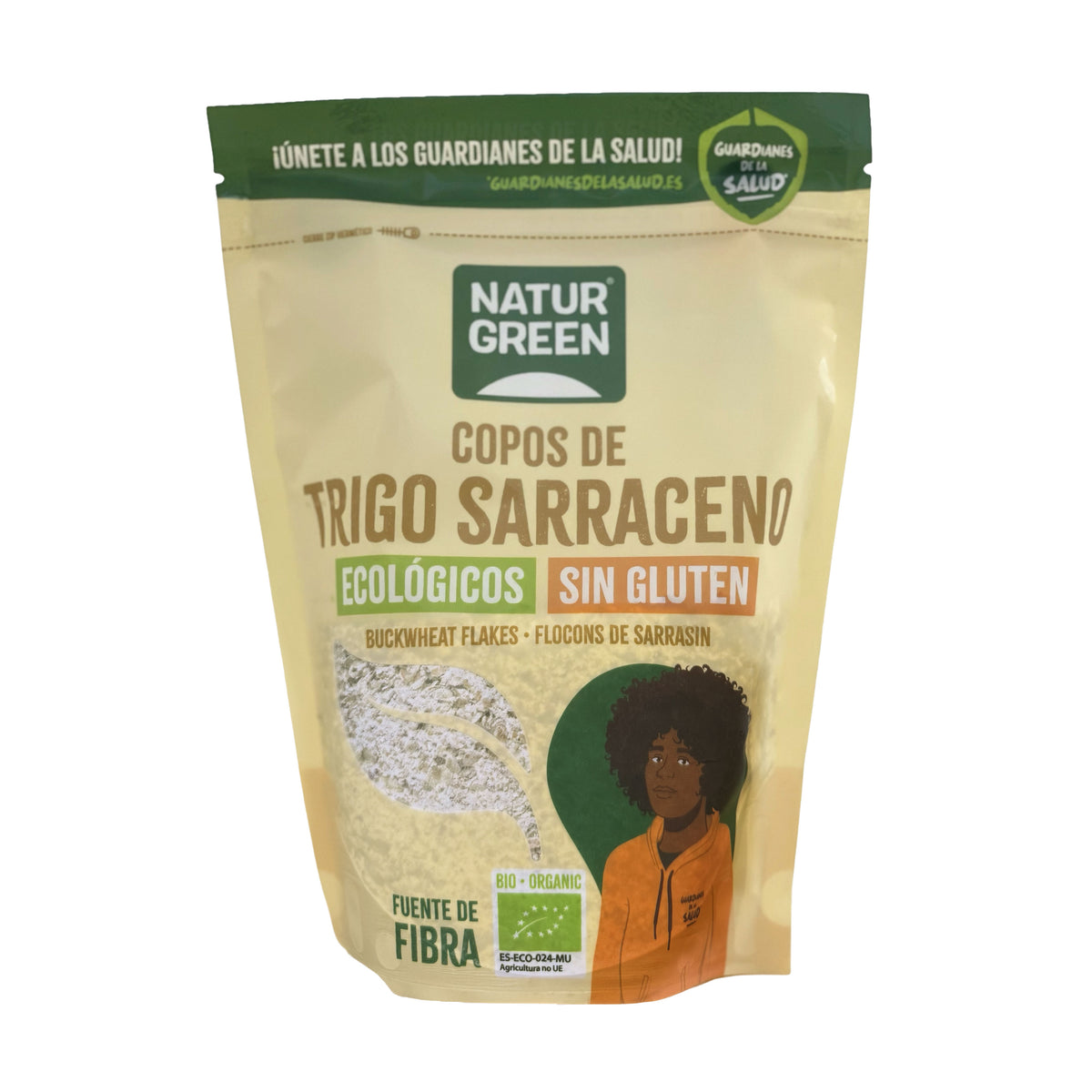 Flocos de trigo sarraceno BIO sem glúten Naturgreen, 250 g