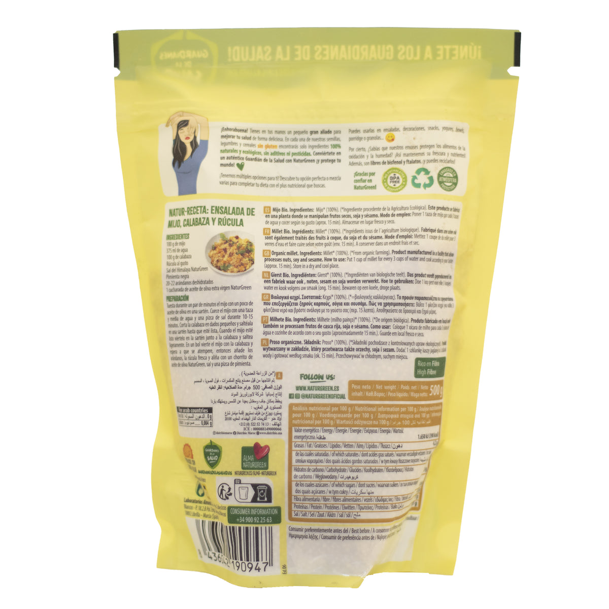 Painço Biológico Naturgreen, 500 g