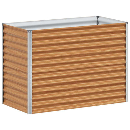 Arriate Elevado Marrón Claro 98 X 50 X 68 Cm Acero Galvanizado_0