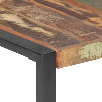 Mesa De Centro Madera Maciza Reciclada 140x140x40 Cm_2