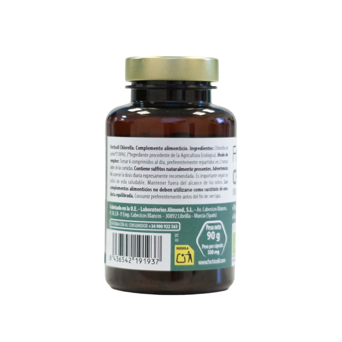 Chlorella Vita Superlife Naturgreen 180 comprimidos, 90 g