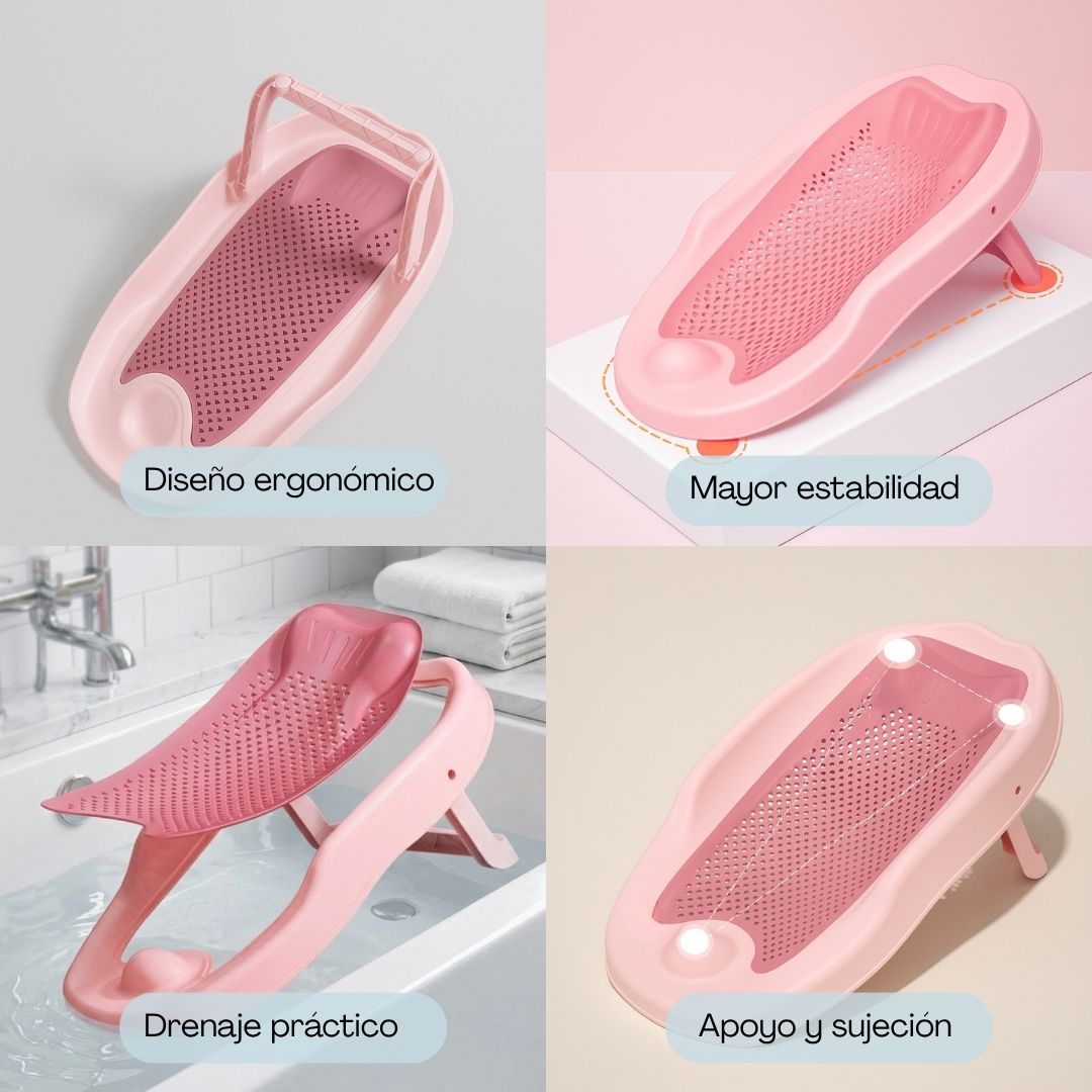 Bathby Cojín De Baño Para Bebé Almohada Flotante Y Antideslizante Apoyo Ergonómico Para La Bañera_4