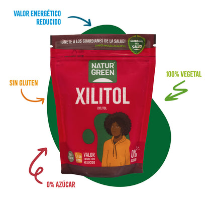 Açúcar de Bétula Naturgreen Xilitol 500 g
