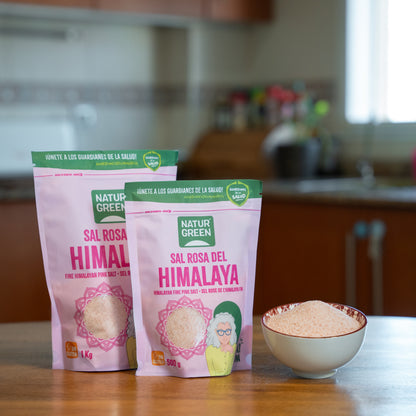 Sal rosa fino do Himalaia Naturgreen 1 kg