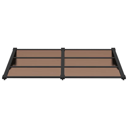 Marquesina De Puerta Policarbonato Negro 152,5x90 Cm_2