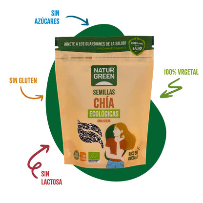 Sementes de Chia Biológicas NaturGreen 250 g