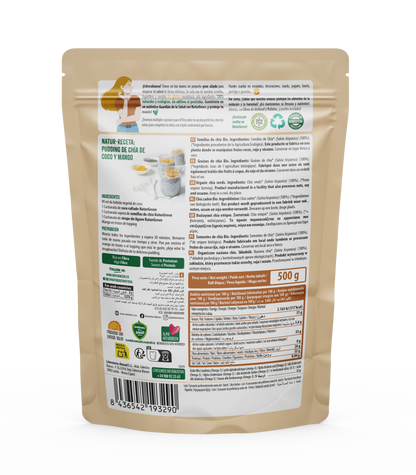 Sementes de Chia Biológicas NaturGreen 500 g
