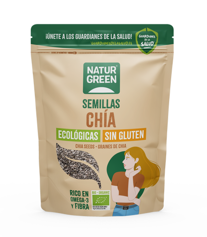 Sementes de Chia Biológicas NaturGreen 500 g