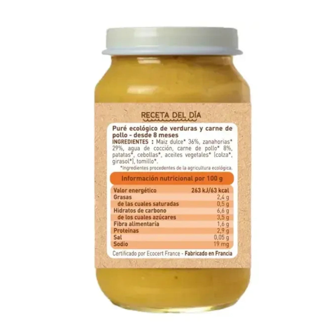 Frasco Menu Tradição Babybio Frango 200g