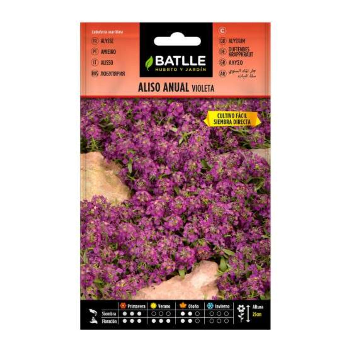 Sementes de amieiro anual violeta