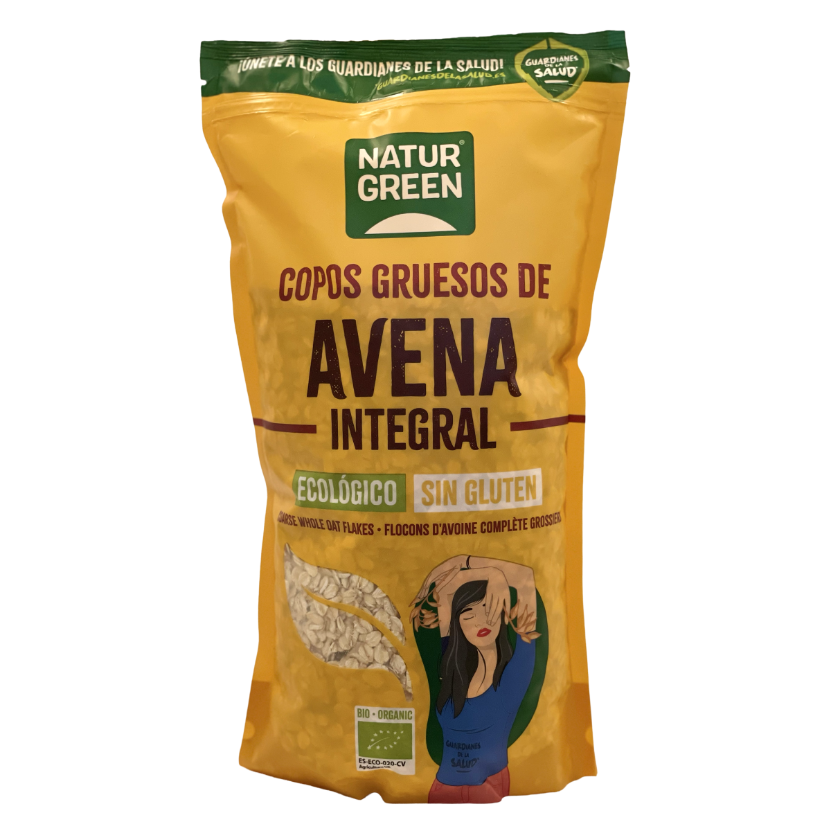 Flocos de Aveia Grossos Biológicos Sem Glúten NaturGreen 1 Kg