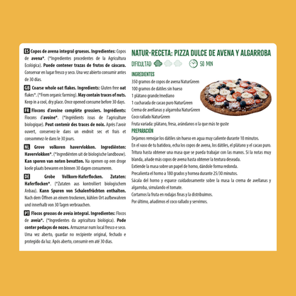 Flocos de Aveia Grossos Biológicos Sem Glúten NaturGreen 1 Kg