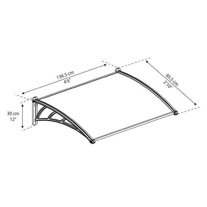 Neo Door Canopy 86x137 cm Canopia