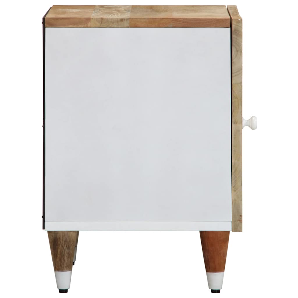 Mesitas De Noche 2 Uds Madera Maciza De Mango 40x33,5x46 Cm_3