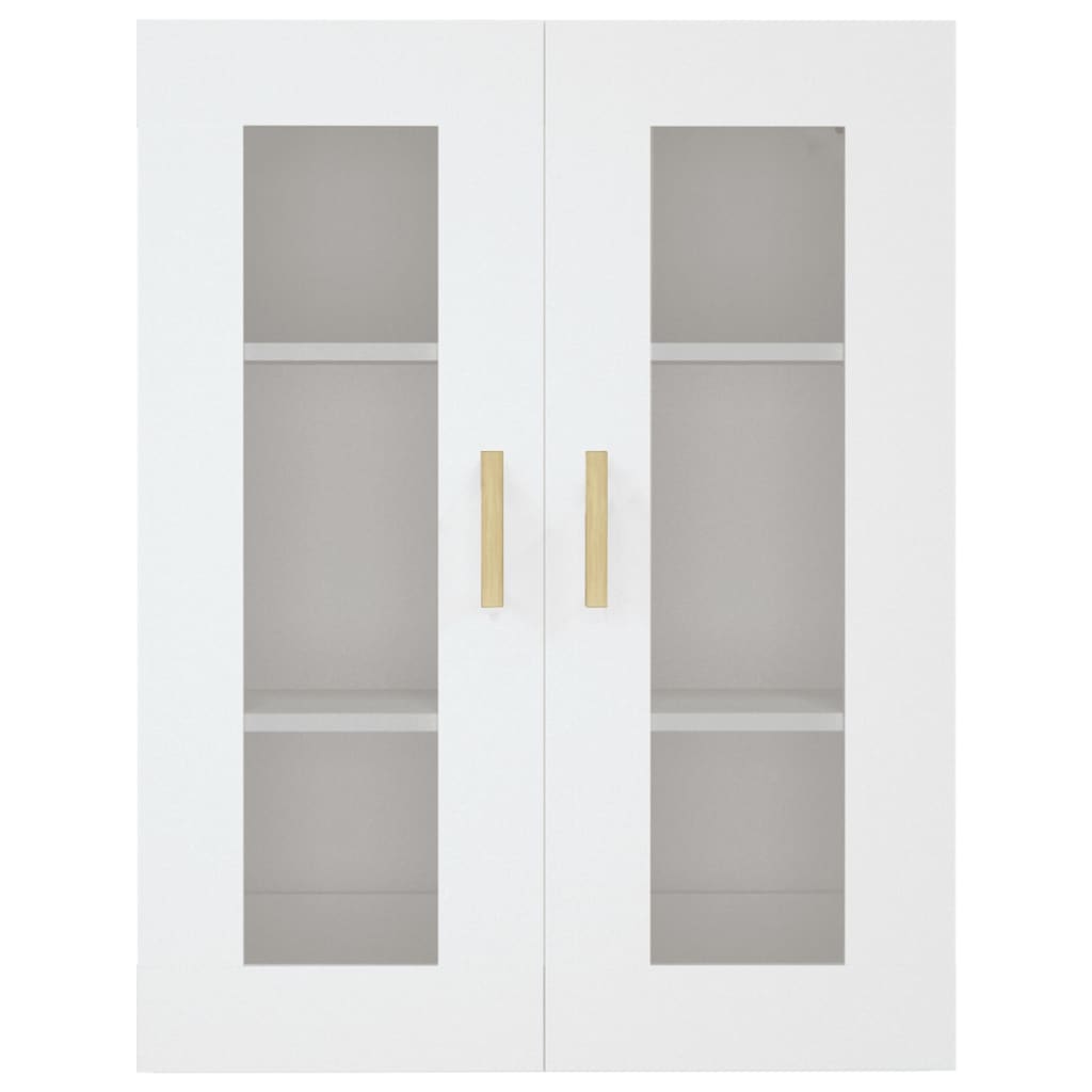 Armario De Pared Colgante Blanco 69,5x34x90 Cm / Vetonek_4