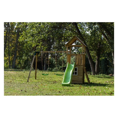 Parque Infantil Masgames Tibidabo Xl Con Casita Y Columpio Individual._4