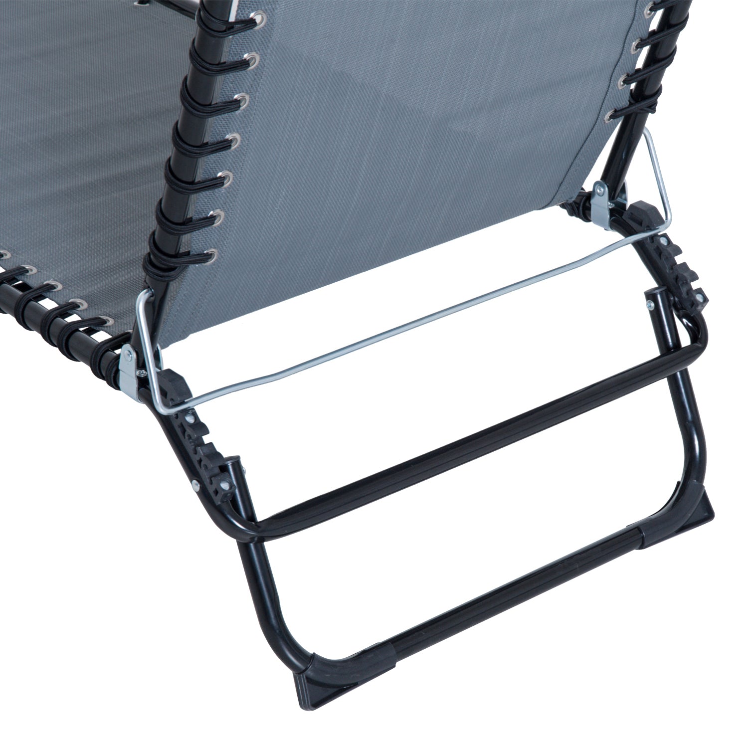 Outsunny Tumbona Plegable Y Ajustable De 4 Posiciones Con Sistema De Cordones_4