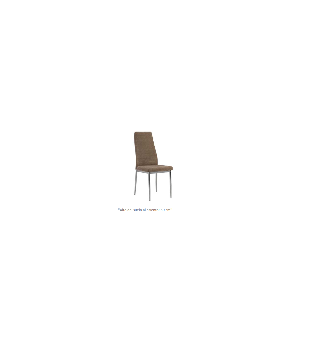 Silla Sombra Acabado Tapizado Tela Beige 95 Cm(alto)40 Cm(ancho)56 Cm(largo)_1