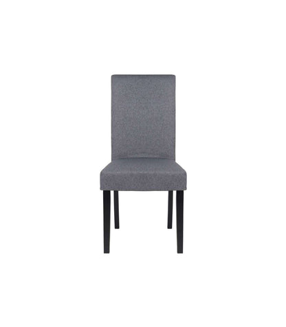 Pack De 2 Sillas Africa Tapizado Tejido Gris Patas En Negro, 47cm(ancho) 100cm(altura) 60cm(fondo)_1