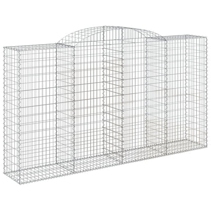 Cestas De Gaviones 4 Uds Forma De Arco Hierro 300x50x160/180 Cm_2