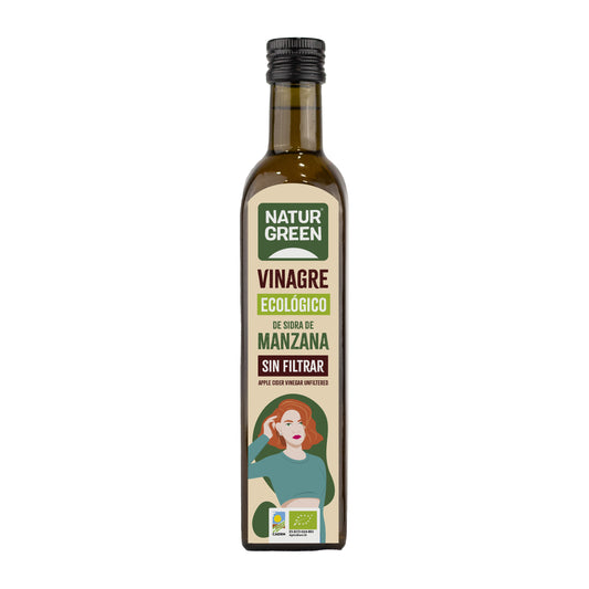 Vinagre de maçã biológico não filtrado NaturGreen 500 ml