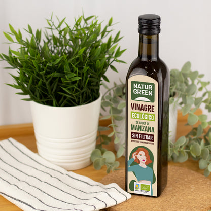 Vinagre de maçã biológico não filtrado NaturGreen 500 ml
