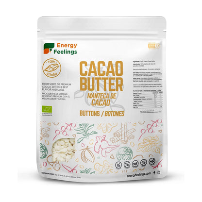 BOTÕES DE CACAU BIOLÓGICO: (500 g) Embalagem XL
